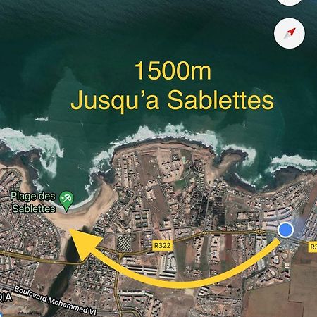 Mansbay Beach, Vue Sur Mer, Acces Plage A Pied, Mohammédia Eksteriør billede